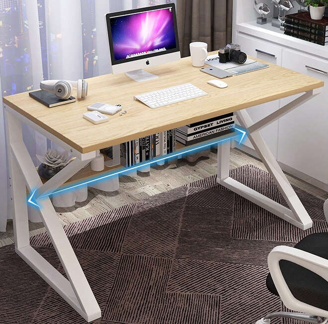 Upgraded computer laptop desk 80cm office desk modern style desk home office studying living room bedroom economical lazy table