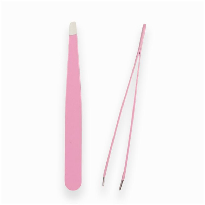 1pc øyenbryn pinsett rustfritt stål flat spiss pinsett for hårfjerning ansikt øyne makeup verktøy