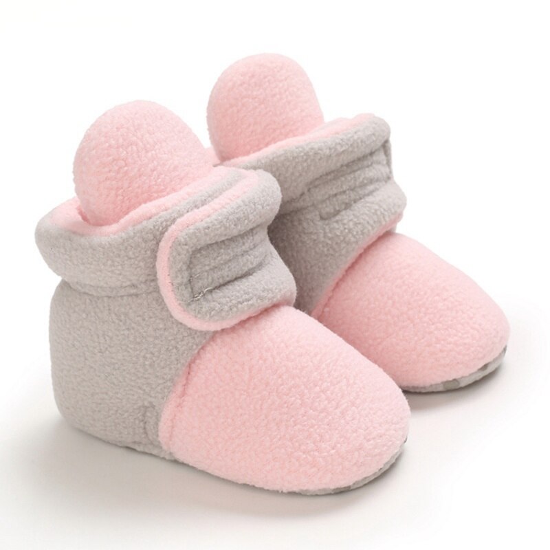 Bébé garçon fille automne berceau chaussures chaudes bébé bambin chaussures fond souple bébé chaussures Frist chaussures de marche: B / 0-6 mois