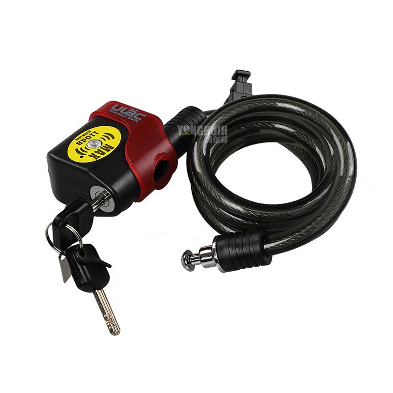 ULAC – câble d&#39;alarme de vélo 1200mm * 12mm, antivol, 110db, pour verrouillage de voiture vtt, câble de sécurité
