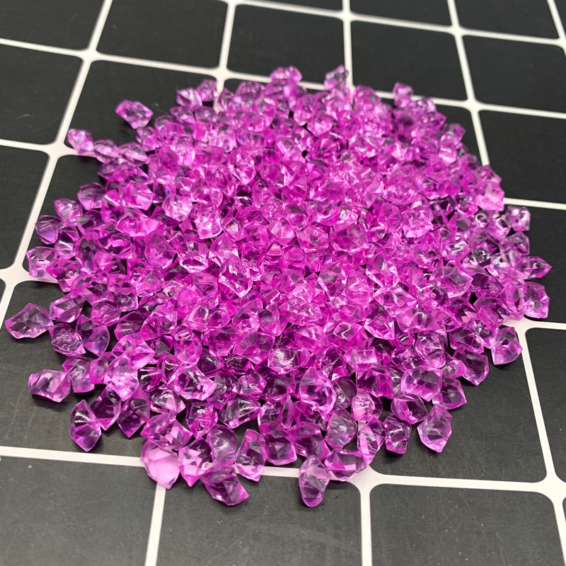 200 Uds. De piedras acrílicas coloridas para acuario, cubitos de hielo de cristal, decoración, relleno de jarrón, guijarros, accesorios para pecera, decoración de joyería DIY
