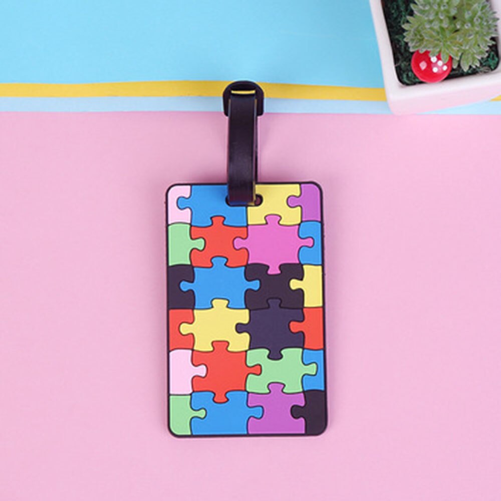 Cute Silicone Funky Trip Luggage Tags Straps Suitcase Luggage Tag Address Holder Identifier Label Travel Accessories: 6