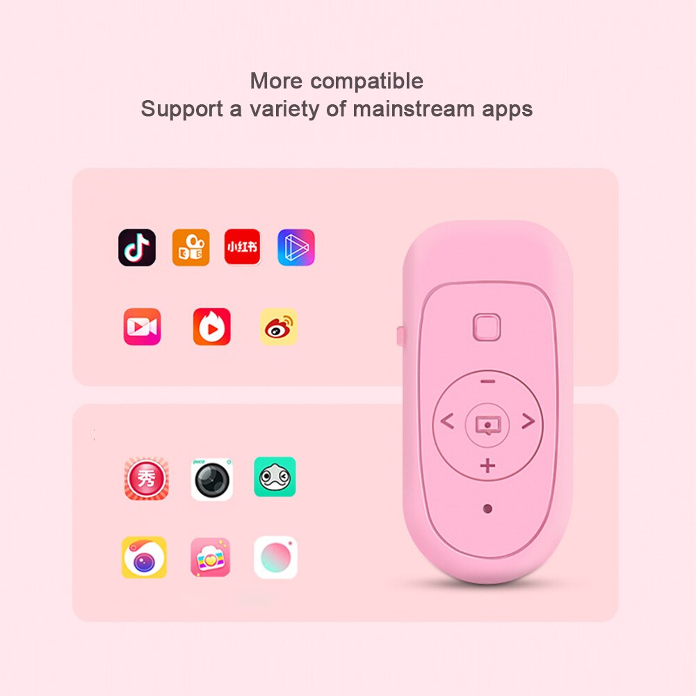 Bluetooth-Compatibele Afstandsbediening Knop Draadloze Ontspanknop Controller Voor Camera Telefoon Selfie E-Book Voor Android Ios