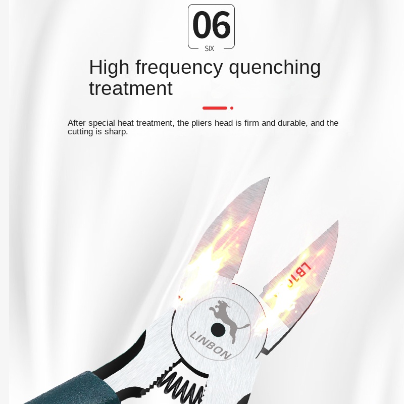 Linbon avbitertang 5 6 avisoleringstang sidekutter kabelfreser elektrikere gjør-det-selv reparasjon håndverktøy