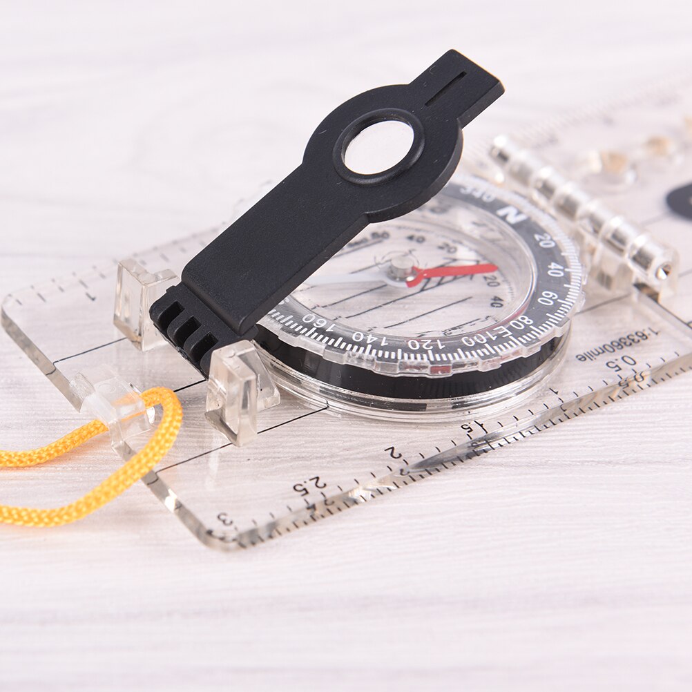1pc portable fold compass mm inch travel baseplate... – Grandado
