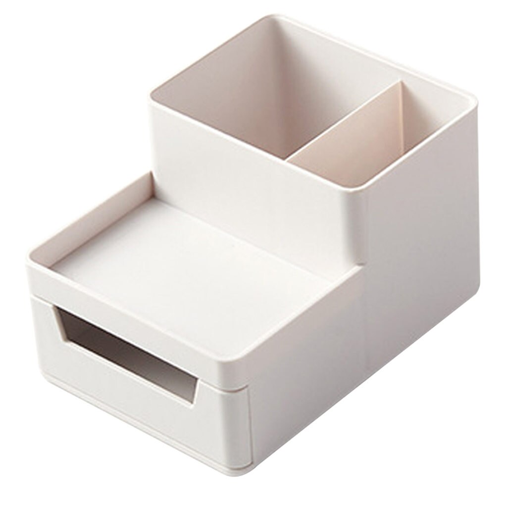 A4 Paper Organizer Document Pen Case Office Table Desk Storage Superposition Filling File Box Plastic A4 Size Storage B: C white