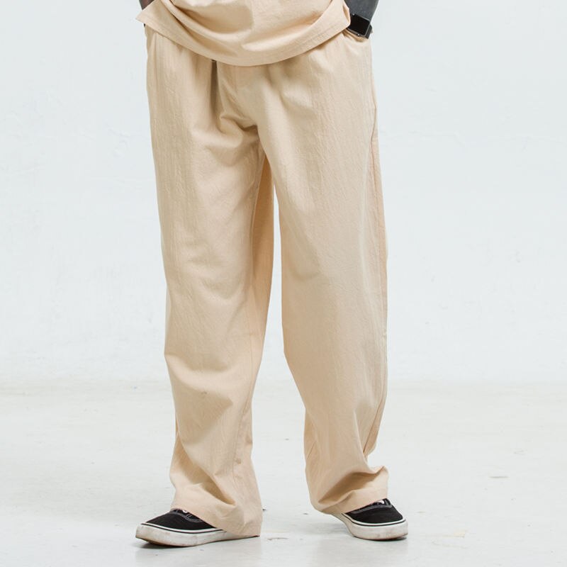 Autumn Summer Plus size pants men 5XL 6XL 7XL 8XL 9XL 200KG Cotton linen large size trousers men 5 colors