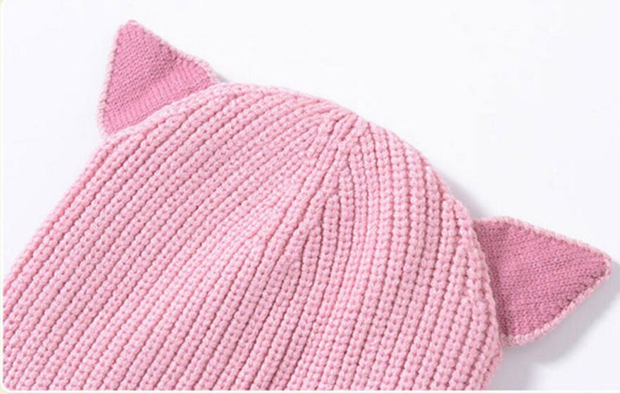 Beanie Warm Hat Kids Children Knitted Hooded Scarf Winter Circulal Knit Striped Earflap Ear Cap Scarves Child Accessories
