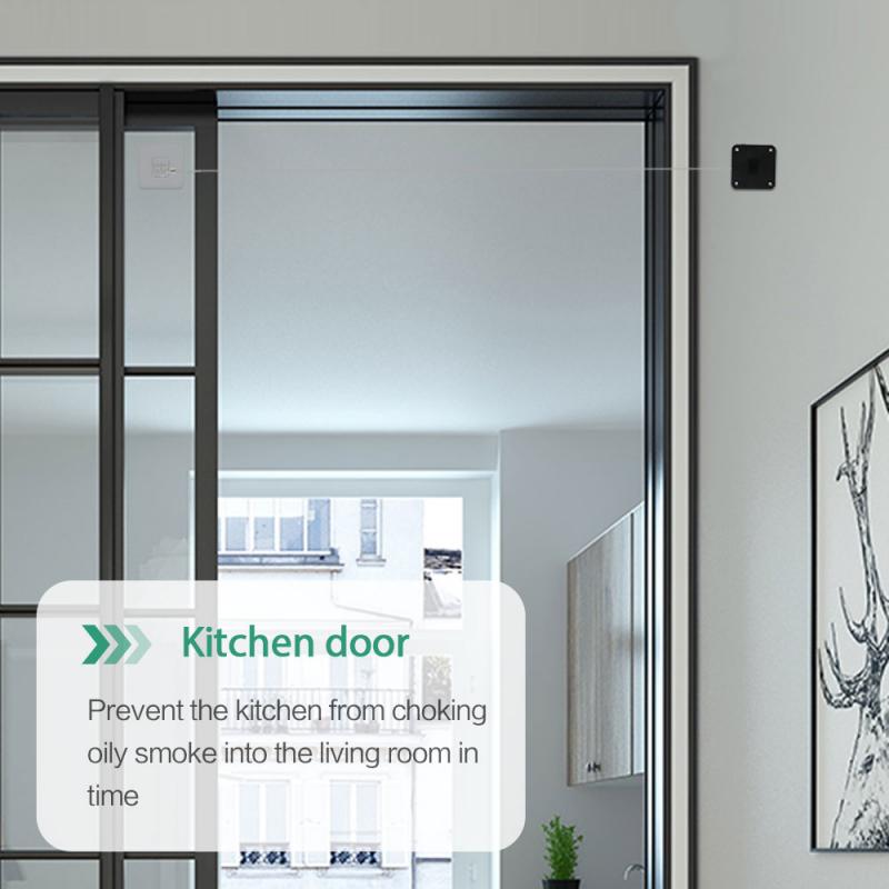 800g Pull Automatic Door Closer Automatic Sensor Door Closer Automatically Close For All Doors Punch-Free Steel rope length 1.2m