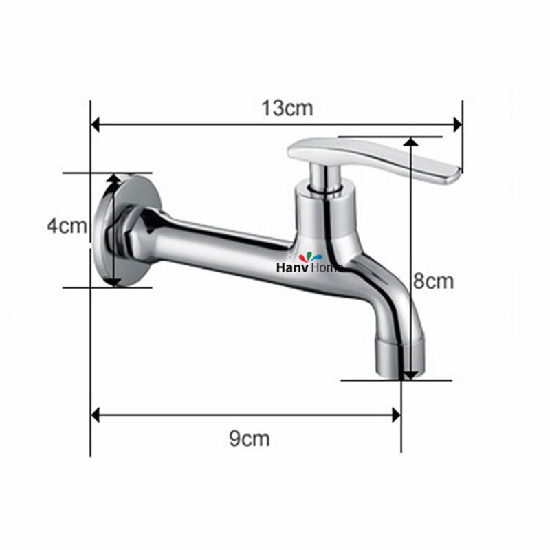 AODEYI Chrome Finish Bathroom Washing Machine Tap Cold Tap Single Handle Washer Faucet Bathroom Washing Machine Tap Parts