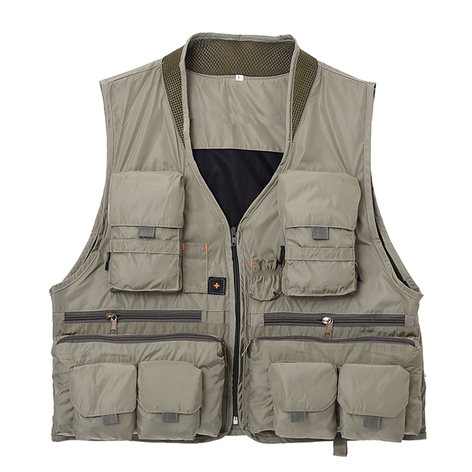 Yukirtiq Outdoor Vest Voor Mannen Multi Pocket Vissen Vest Fotografie