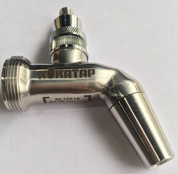 NUKATAP (Updated by intertap) SS TAP ONLY (STAINLESS STEEL) beer tap (free plastic handle included): KL15516