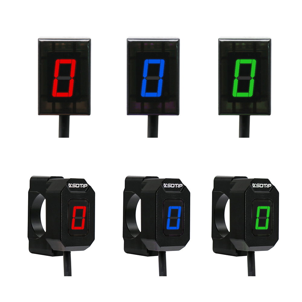SCL MOTOS-indicador de marcha Digital Universal para motocicleta, 6 velocidades, pantalla LED, palanca de cambios, soporte magnético para indicador de marcha