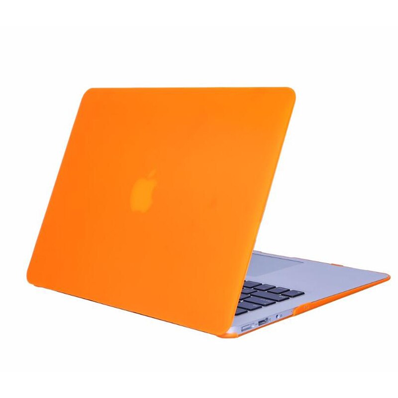 Caso mate para macbook air 11 capa protetora a1370 a1465 fosco escudo de plástico duro: Laranja