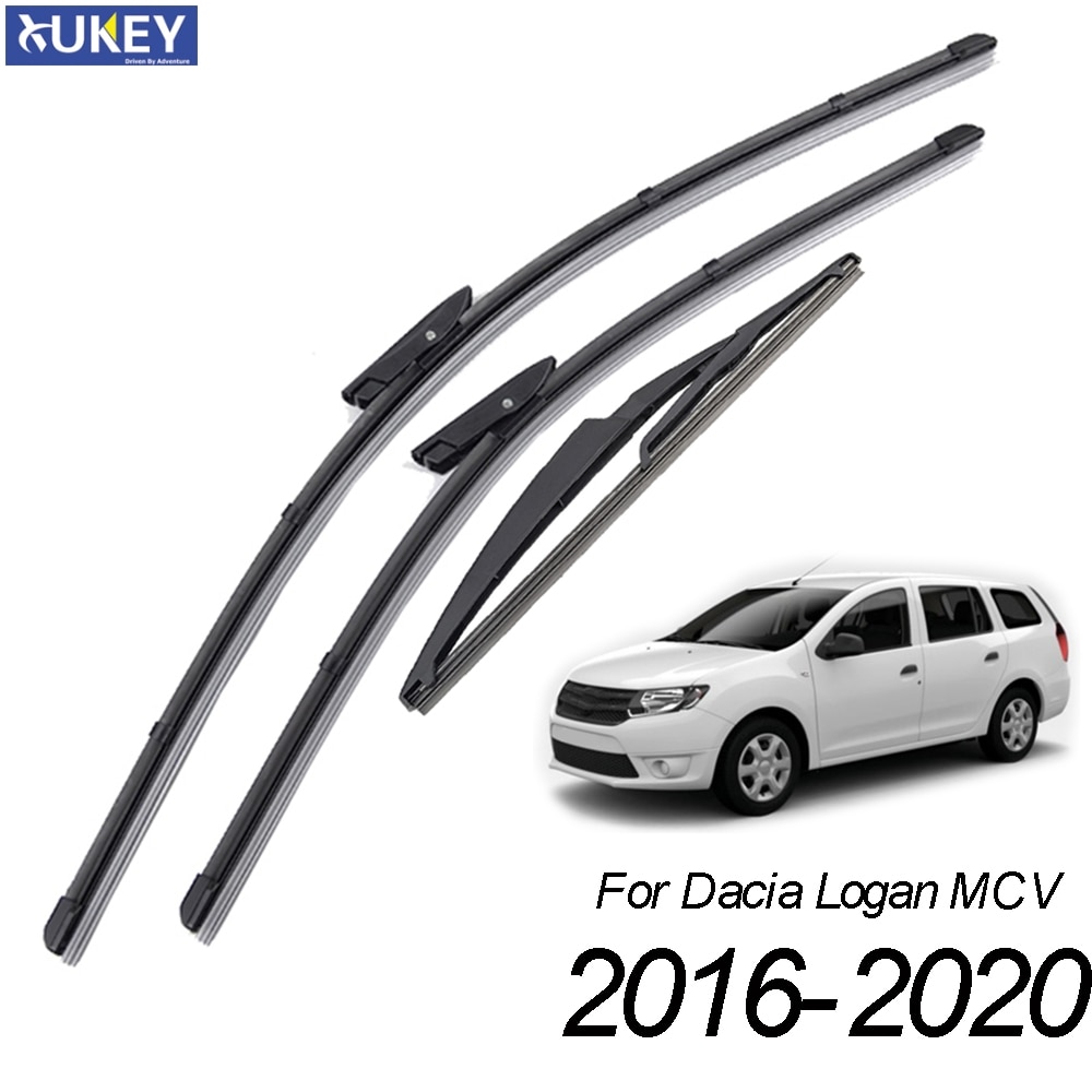 Xukey 3 Stks/set Voor Achter Ruitenwissers Set Voor Dacia Renault Logan MK2 Mcv 22 "19" 12"