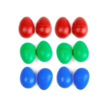 12 Pcs Grappige Plastic Percussion Musical Ei Maracas Ei Shakers Kind Kinderen Speelgoed (Willekeurige Kleur)