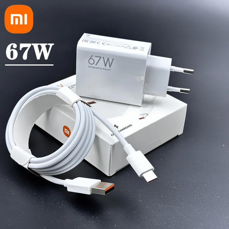 Xiaomi 67W Original Fast Charger Xiaomi Mi 13 12 11 Ultra 12T Pro Fast Charging USB Type C Cable Redmi Note 12 11 Quick Charge