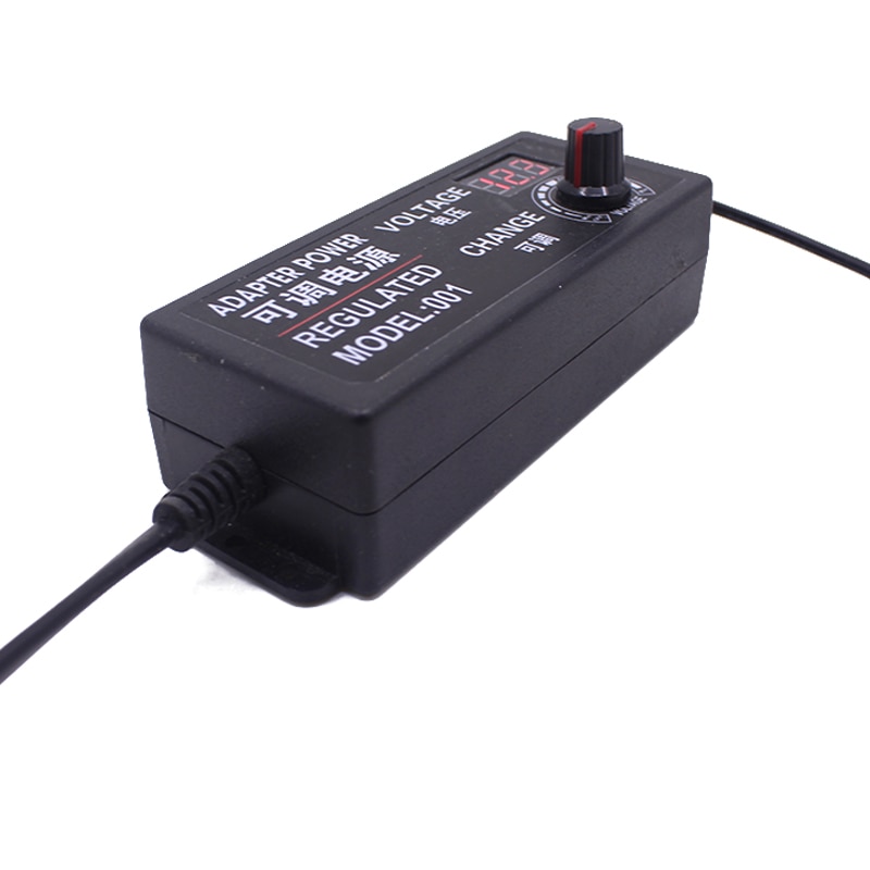 Säädettävä ac -  dc 3v-12v 3v-24v 9v-24v universaali sovitin, jossa näyttöruudun jännitteensäädetty virtalähde adatpor 3 12 24 v