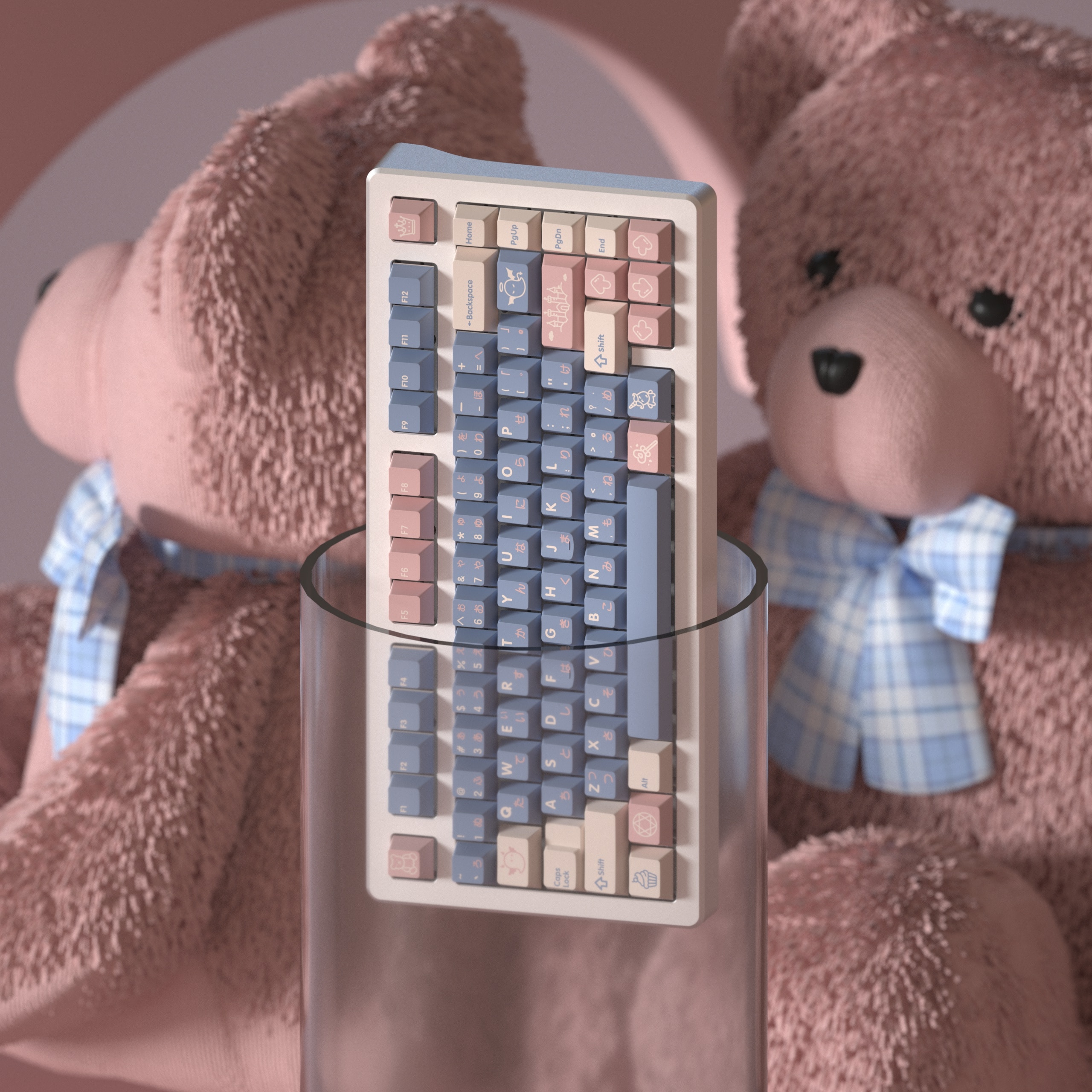 DOMIKEY Zero-G Studio Cherry Profile Keycaps For Mechanical Keyboard Double-Shot Triple-Shot PBT Keycap For GH60 GK64 RK87