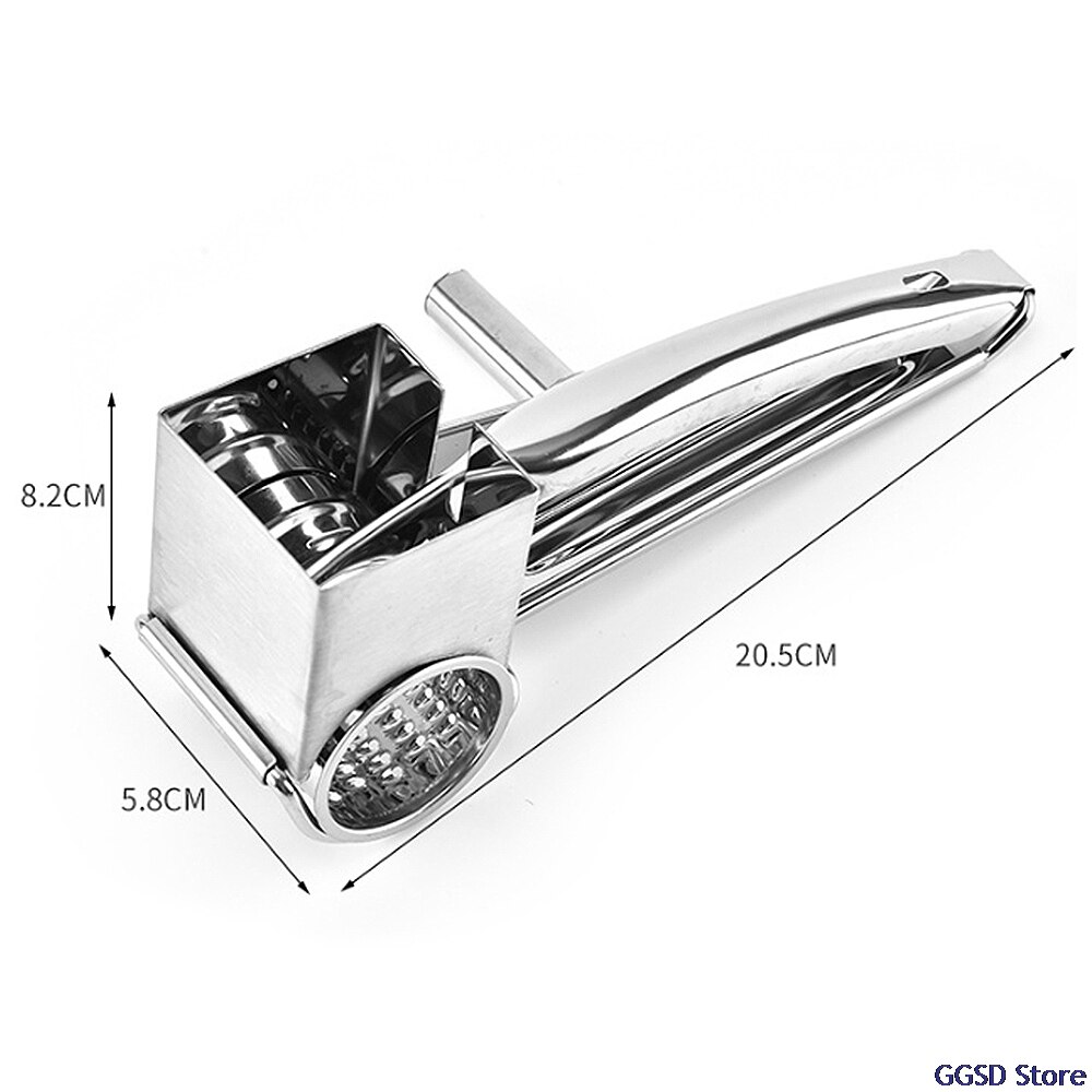 Rotary Cheese Grater Stainless Steel Hand-crank Cheese Slicer Queso Rallador Butter Planer Vegetable Shredder Kitchen Gadgets