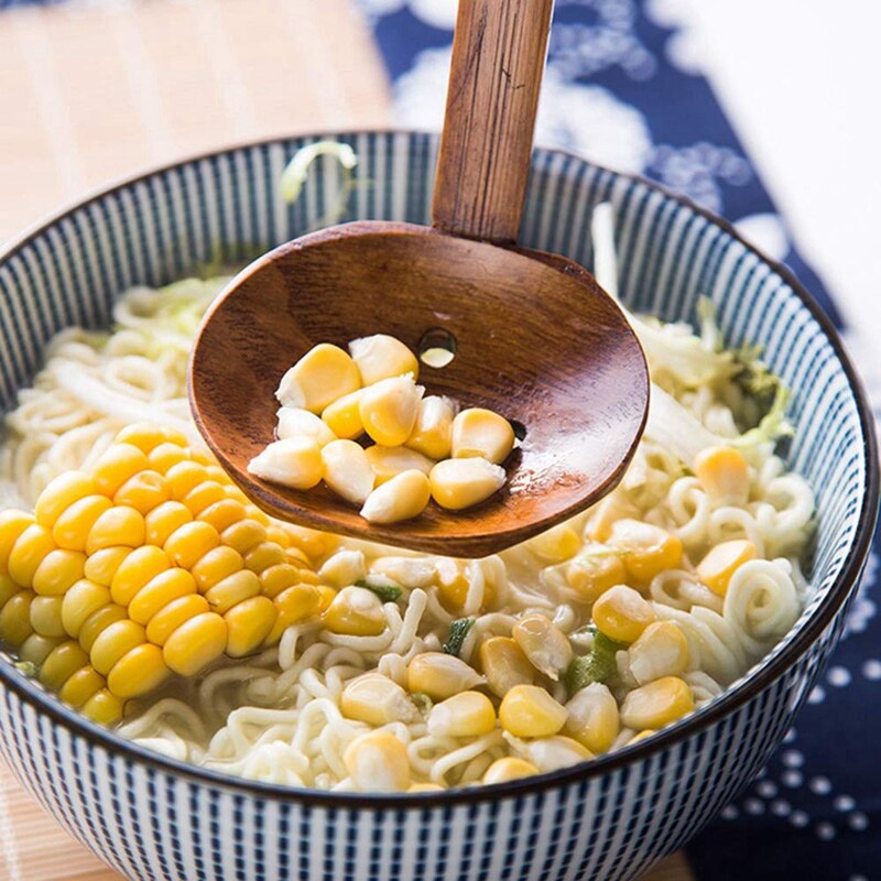 6 Pcs Japanese Long Handle Large Spoon Spoon Ramen Spoon Shell Pot Spoon Ramen Spoon Home Tableware