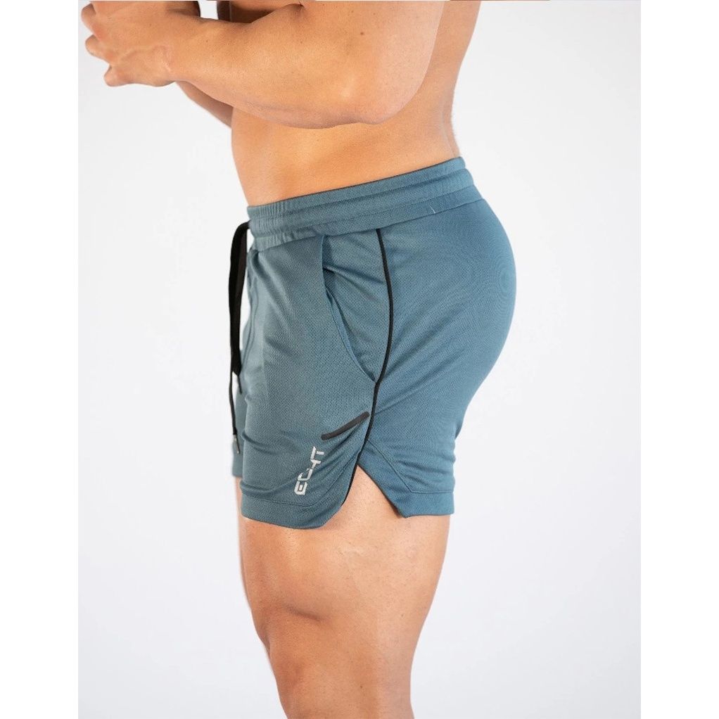 muscle fitness fitness sports casual men's shorts European and American trend running training breathable fitness pants