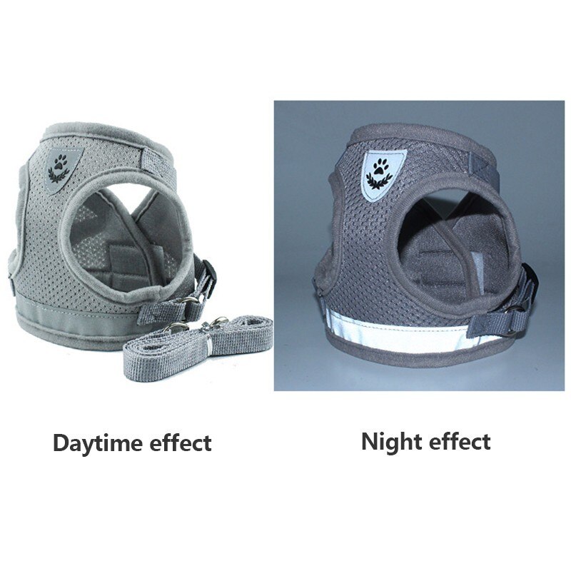 Dog Harness Vest Reflective Adjustable Adjustable Walking Lead Leash for Puppy Dogs Mesh Cat Harness for Small Dog Arnes perro10