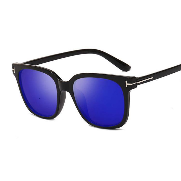 ATTCL Hombre Gafas de sol Polarizado Al-Mg Metal Super Ligero Marco UV400 CAT 3 CE 8587 Azul