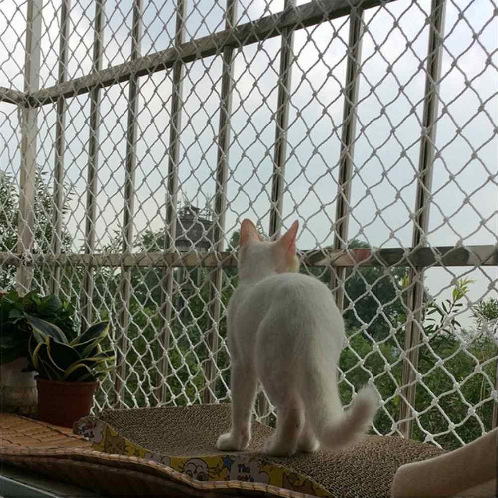 Red de seguridad para niños, cuerda de construcción de protección contra caídas, balcón, ventana, escalera, barandilla, bebé, gato, perro, valla de seguridad de nailon