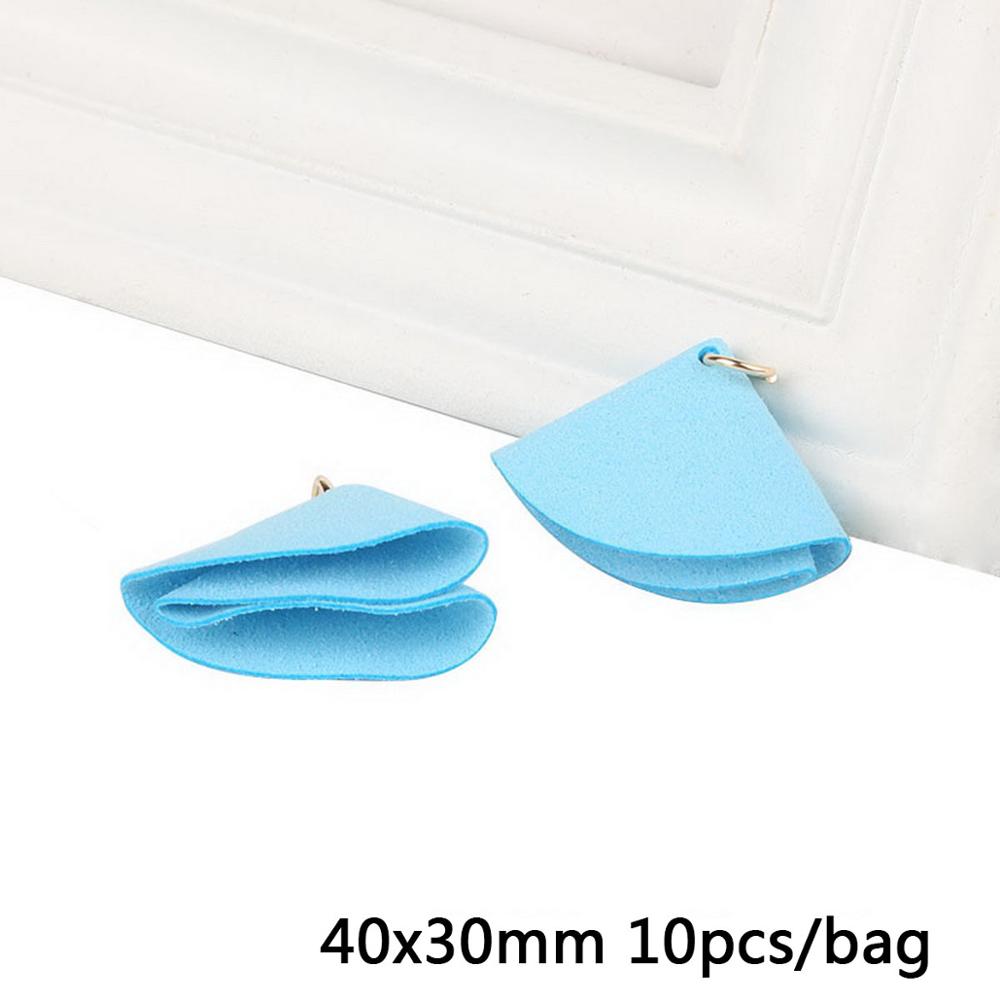 40*30mm veelkleurige mini kwastjes van koreaanse fluwelen clips als decoratie-accessoires voor het maken van sleutelhangers, telefoonhangers en knutselhangers: Hemelsblauw