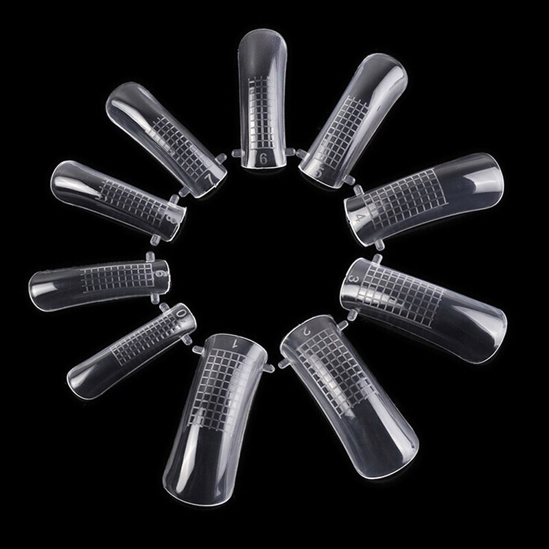 Molde de construcción rápida para uñas, herramienta de Gel para uñas de doble extensión de forma, UV, 20 piezas: Default Title