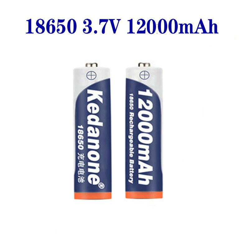 18650 Battery Rechargeable Battery 3.7V 18650 12000mAh Capacity Li-ion Rechargeable Battery For Flashlight Torch Battery+Charger: 4pc
