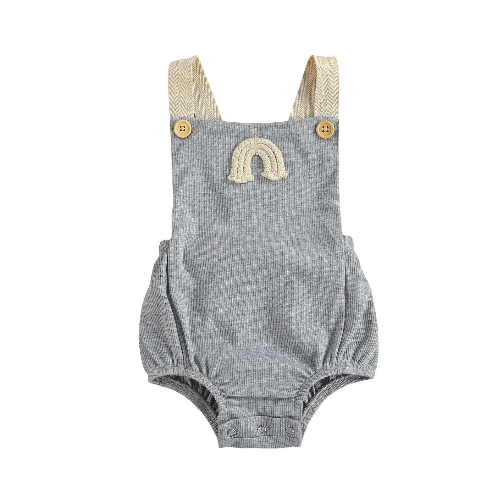 Citgeett Sommer Neugeborenen Baby Jungen Mädchen Bodys Regenbogen Drucken ärmellos rückenfrei Overall Kleidung 0-18M: B / 12m