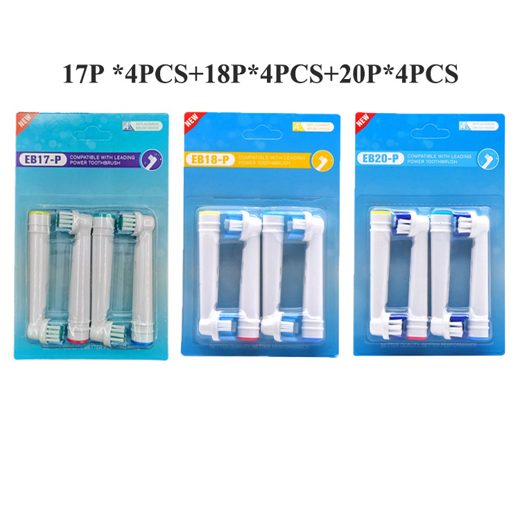 20Pcs Opzetborstel Voor Oral B Tandenborstel Vervanging Elektrische Borstel Floss Reinigen, Precisie Reiniging 3D Whitening,: Goud