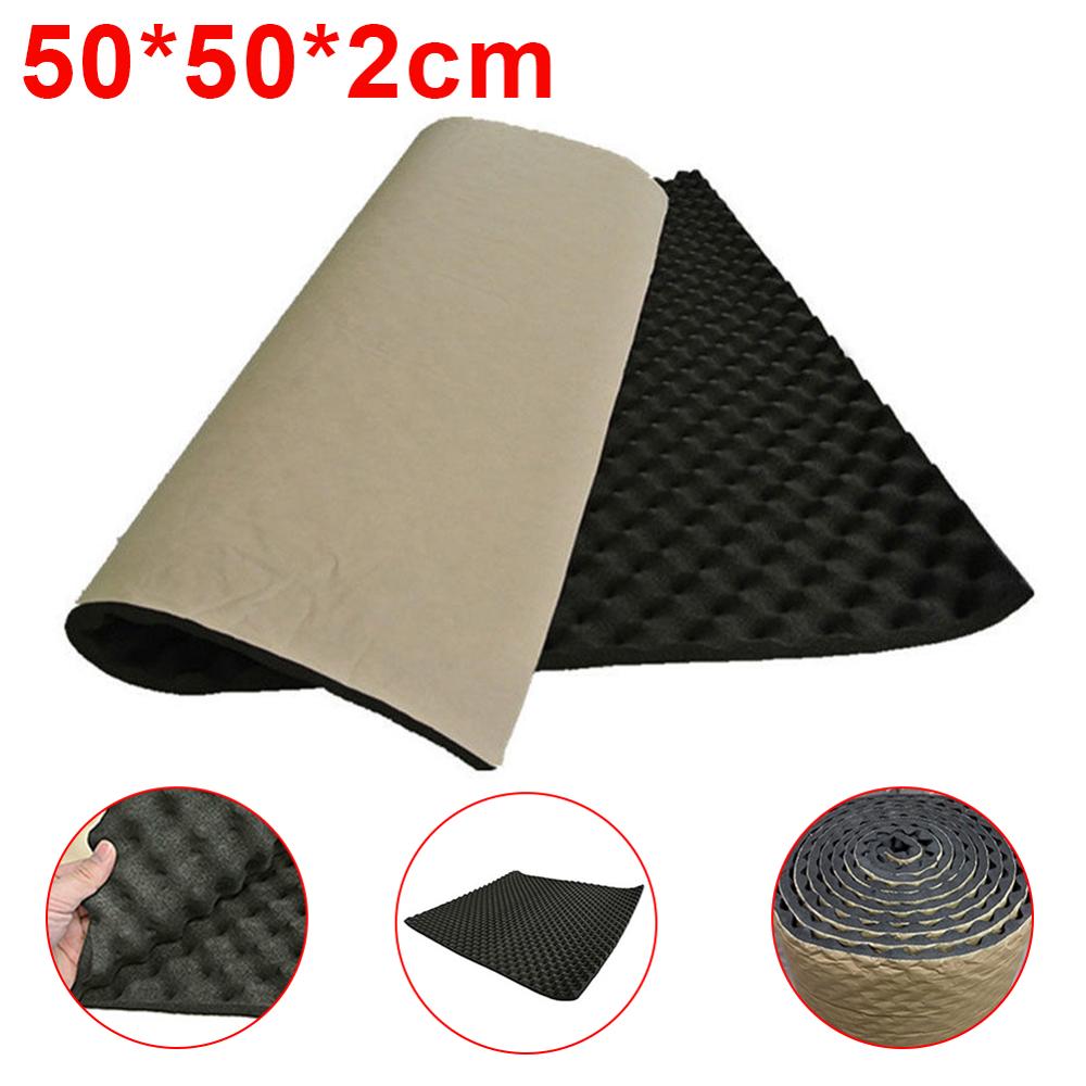 Alfombrilla amortiguadora de sonido para coche aislamiento acústico, espuma de amortiguación acústica, accesorios para coches L15, 50x50x2cm