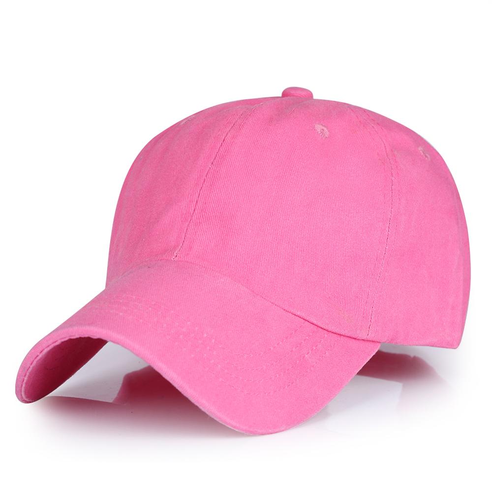 Männer Baseball Kappe Mehrfarbig Snapback Visier rein Farbe Kurze Winter Trucker Kappen frauen Hüfte hüpfen Hüte neutral Knochen casquette: Rosa