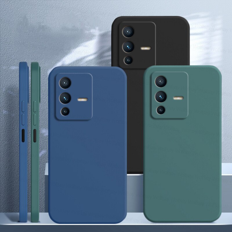 Für Vivo V23 fallen Vivo V23 Profi Abdeckung Fällen Stoßfest Flüssigkeit Silikon Weiche TPU Schutz Telefon Zurück fallen Für Vivo v23 Profi
