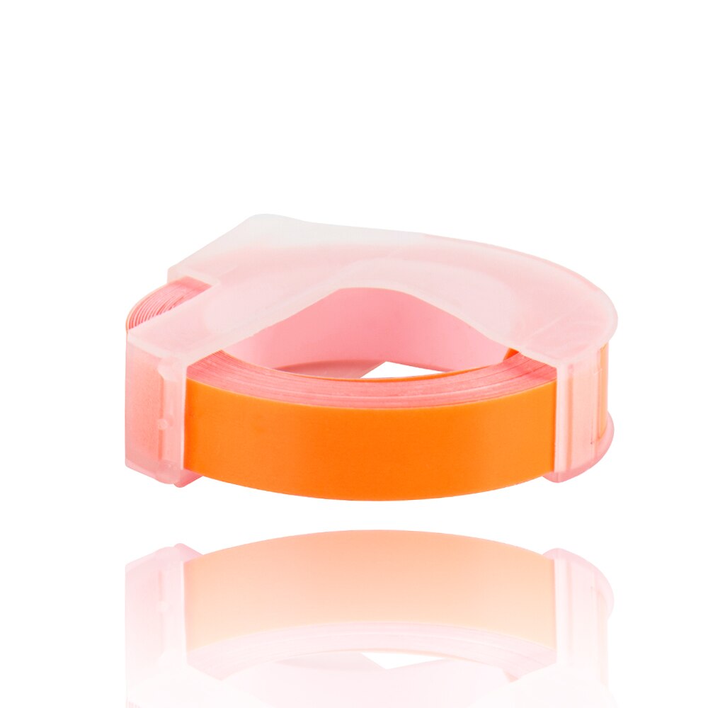1 pz colore arancione compatibile DYMO 1610 12965 1880 etichettatrice DYMO 3D plastica stampa goffratura etichetta 6/9/12mm * 3m MOTEX E101