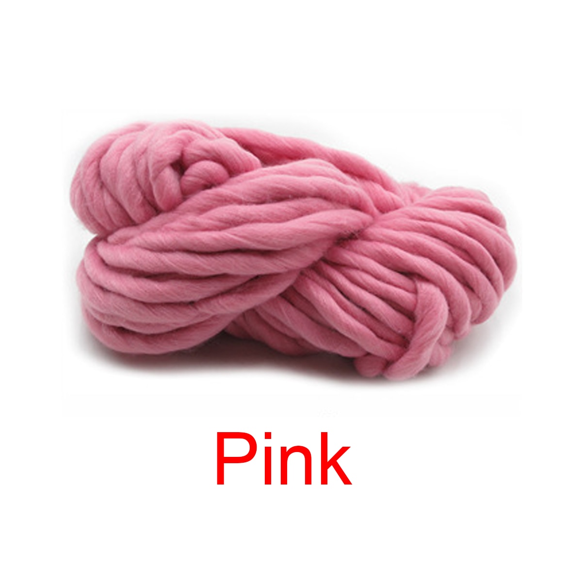 250g dikke merinowol breiwol alternatief dikke wol garen diy super bulky arm breien deken hand spin garen: Roze