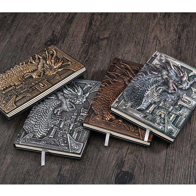 Bloc-notes 3D stéréo Dragon maléfique A5, bloc-notes pour journal intime, carnet de notes en papier, fournitures scolaires et de bureau,