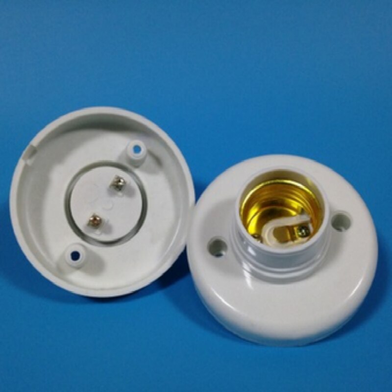 1 pc e27 stikkontakt til ledlampe lampeholder holder anheng lysekrone taklampe adapterskrue rund lampekonverterer