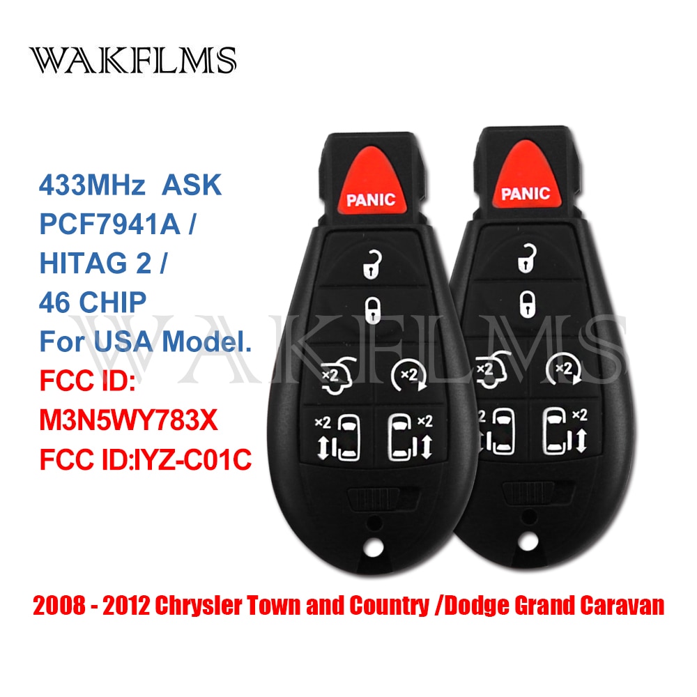 M3N5WY783X Voor Chrysler Town & Country Dodge Grand Caravan fobik Key