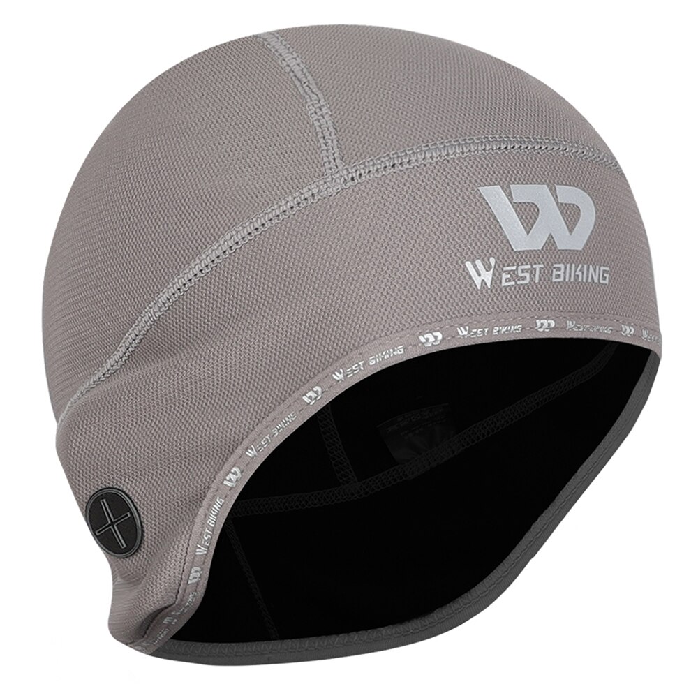 Winter Outdoor Fleece Beanie Warm Cap Helm Voering Winddicht Thermische Cap Voor Wandelen Paardrijden Klimmen Fietsen Schaatsen Running Hoed: Light Grey