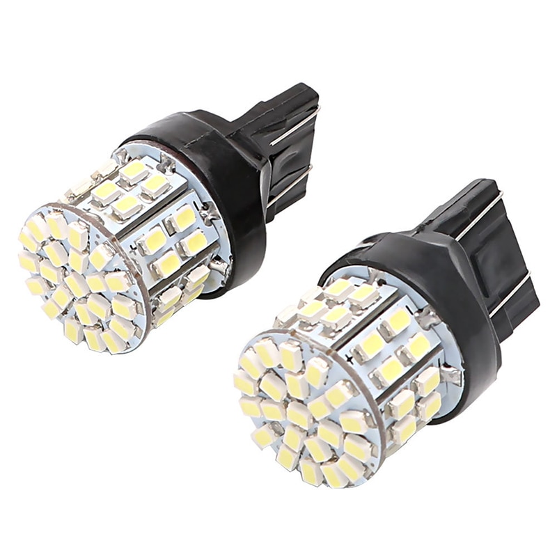 2Pcs T20 7440 7443 Auto Led Remlicht Achter Bulb Backup Reserve Lampen W21/5W 50 Smd canbus Auto Richtingaanwijzer Lamp