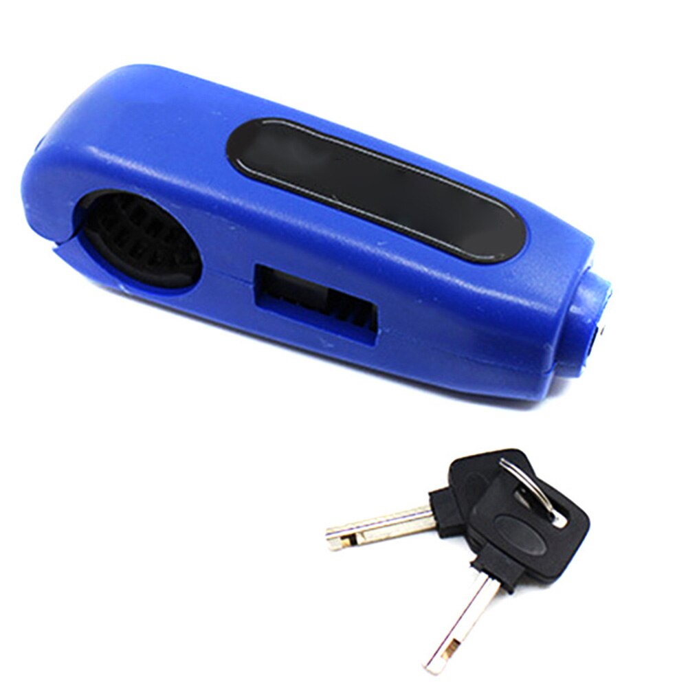 Motorfiets Stuur Grip Brake Lock Universele Kleurrijke Anti Diefstal Slot F-Best: Blauw