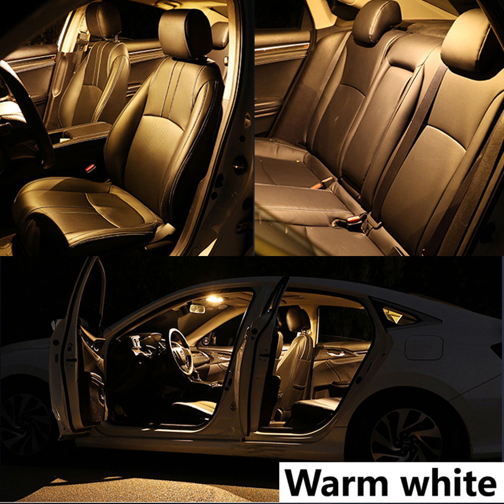 Luz LED Interior Canbus para coche, accesorios para Toyota Corolla Auris E 12, 15, 18, E150, E180, 1988, 2004, , , , , ,: Color blanco cálido / 5.000 K