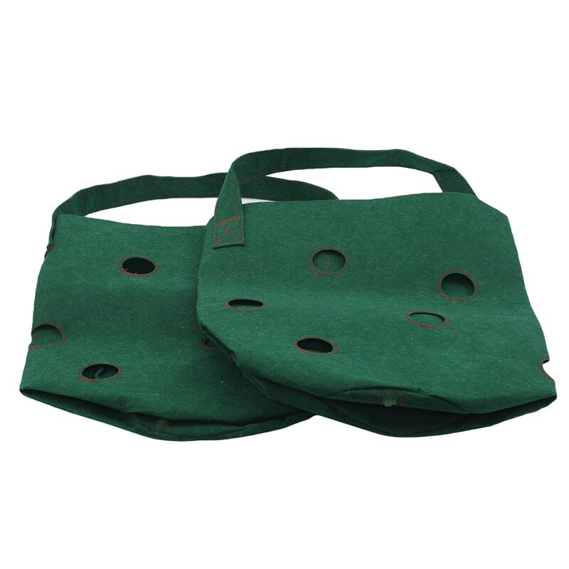 Tuin Outdoor Planten Grow Bag Aardbei Verticale Bloem Kruid Pouch Wortel Ademend Groente Ronde Herbruikbare Pot Planter