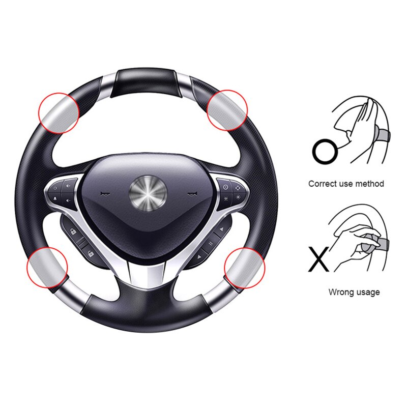 Auto Draaiend Stuurwiel Booster Spinner Knop 360 Graden Rotatie Metalen Lager Machtshandvat Kogelvormige Helper Handbediening Voertuig Stuurwiel
