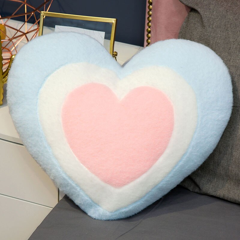 SchöNe Plüsch Himmel Kissen Wolke Regenbogen Herz Sonne Stern Weiche Kissen Kissen Kawaii Gefüllte Plüsch Spielzeug Für freundlicher Baby freundlicher: 40cm Herz
