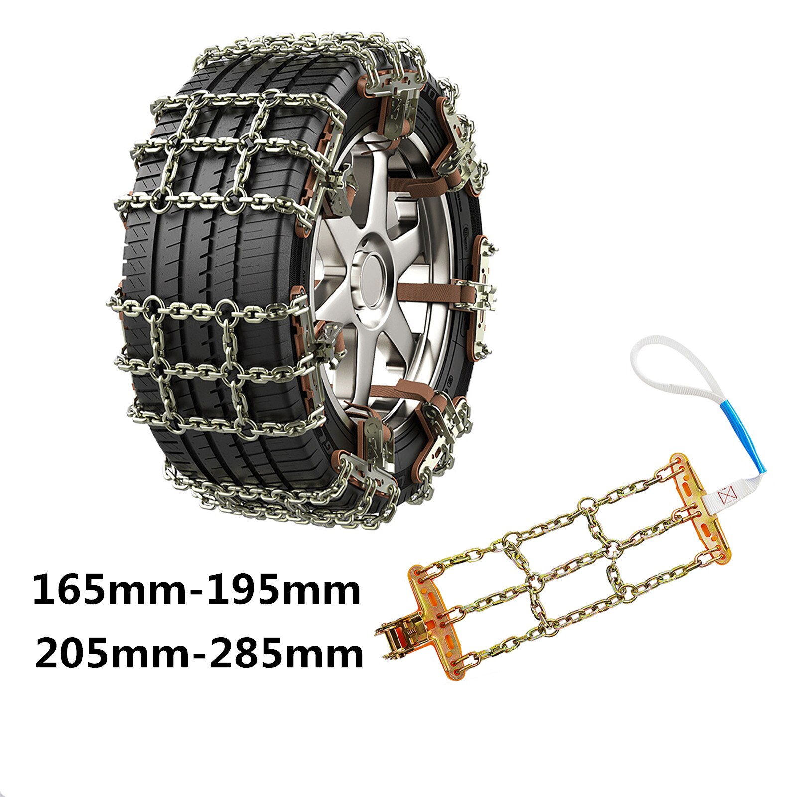 Winter Car Non-slip Chains Road Safety Rough Anti-slip Emergency Escape Manganese Steel Snow Chain for Off-road Vehicle Cars